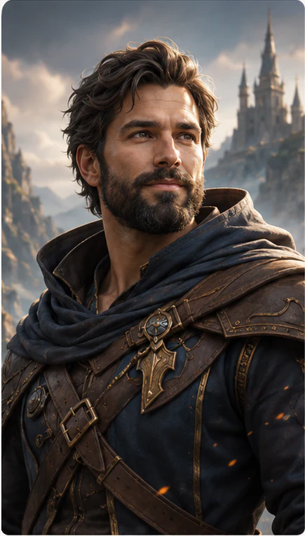 Example fantasy-styled version of the man